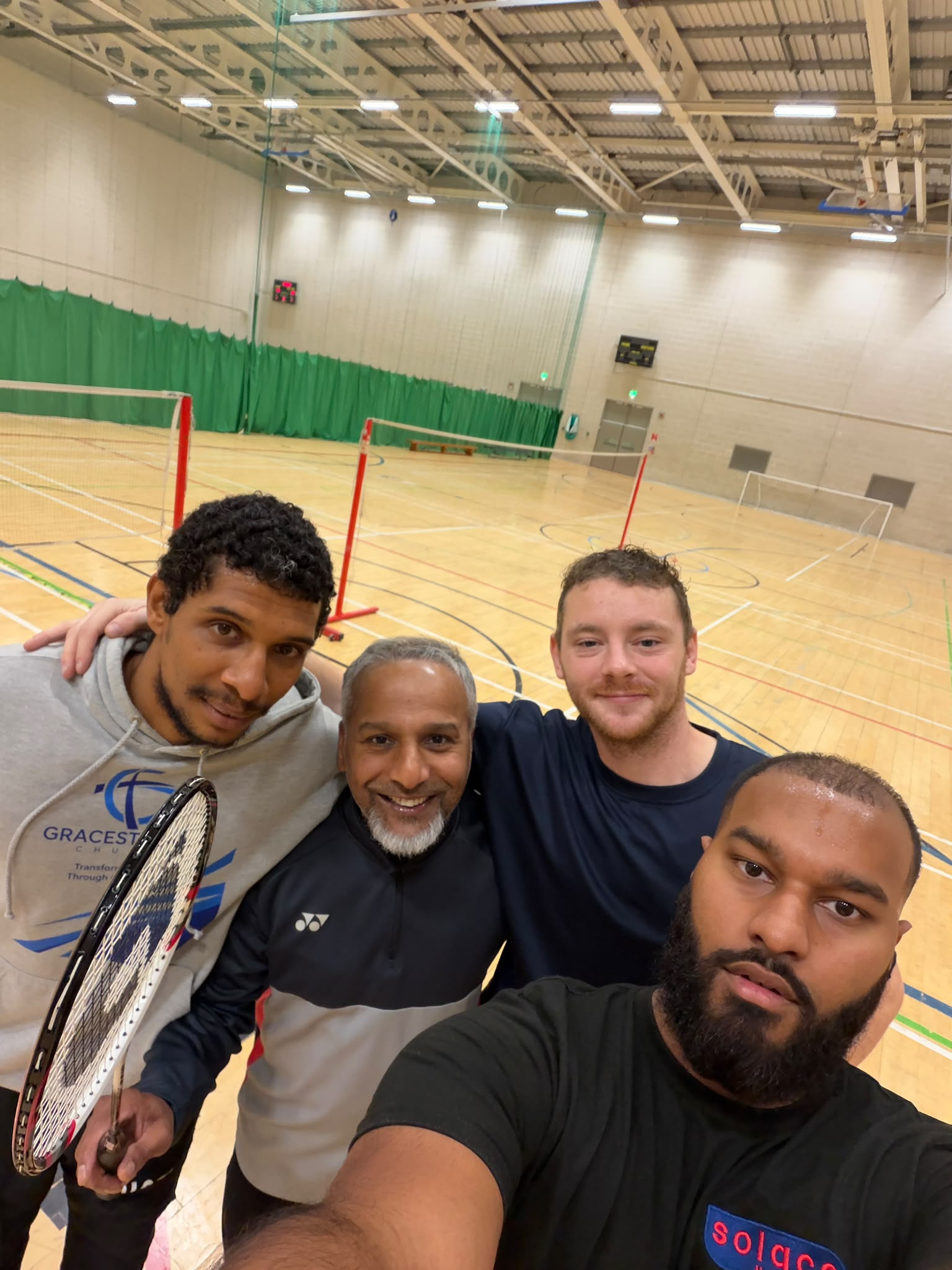Tom's loving Badminton