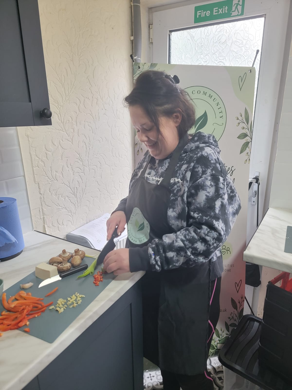Cooking session with Carys's Community Kitchen